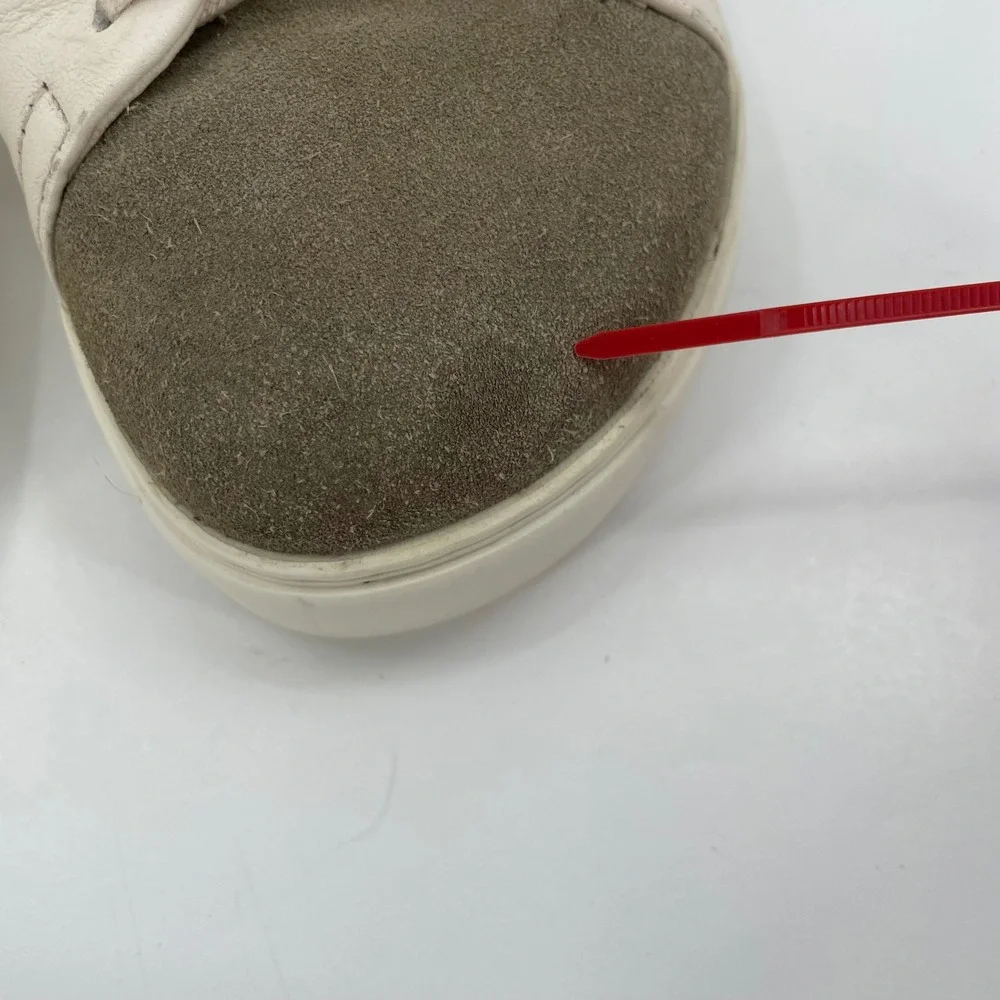 Birkenstock Womens Bend Low Sneaker Size 37 US 6 Eggshell Taupe Leather Nubuck‎